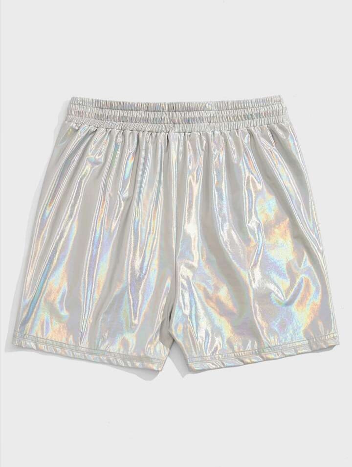 Bonga Boys Loose fitting holographic men's drawstring shorts